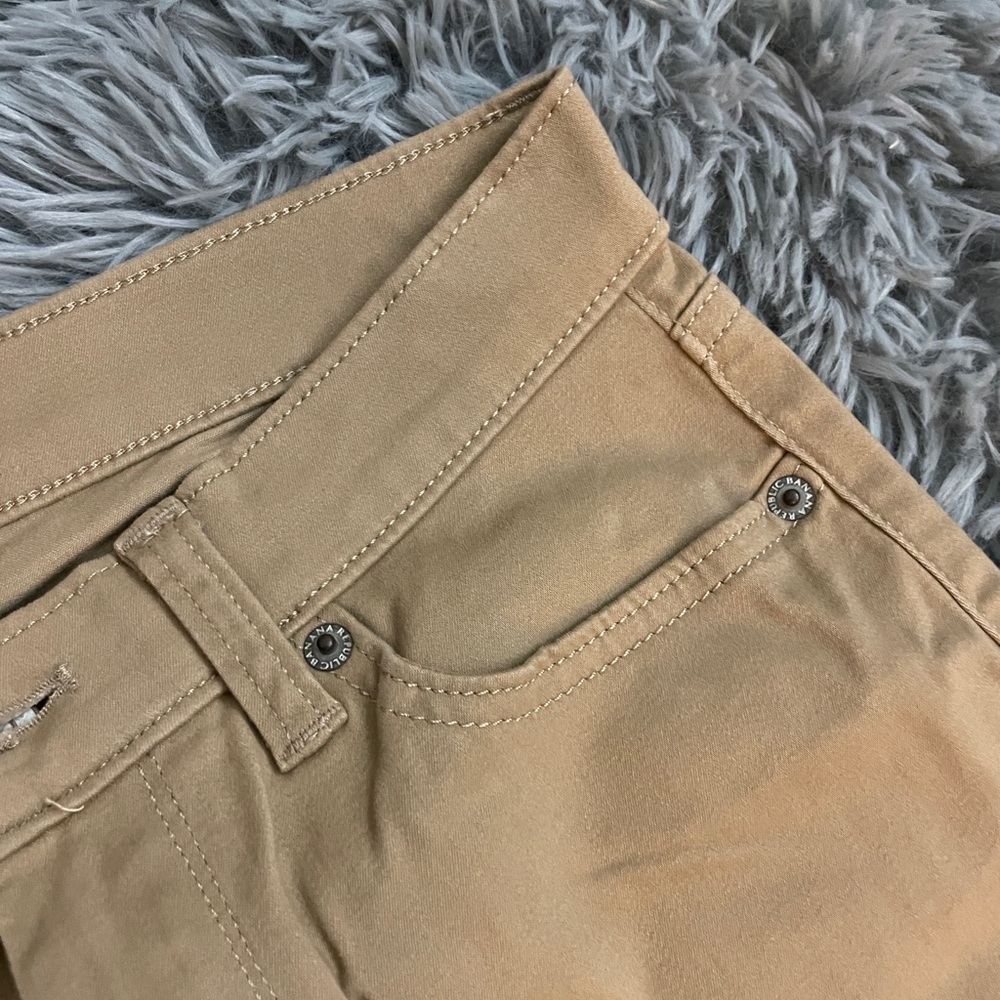 NWT Banana Republic Womens Tan Petite Skinny Khaki Dress Pants - Picture 7 of 12